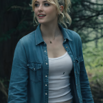 Kathryn Newton Ready or Not 2 Denim Shirt